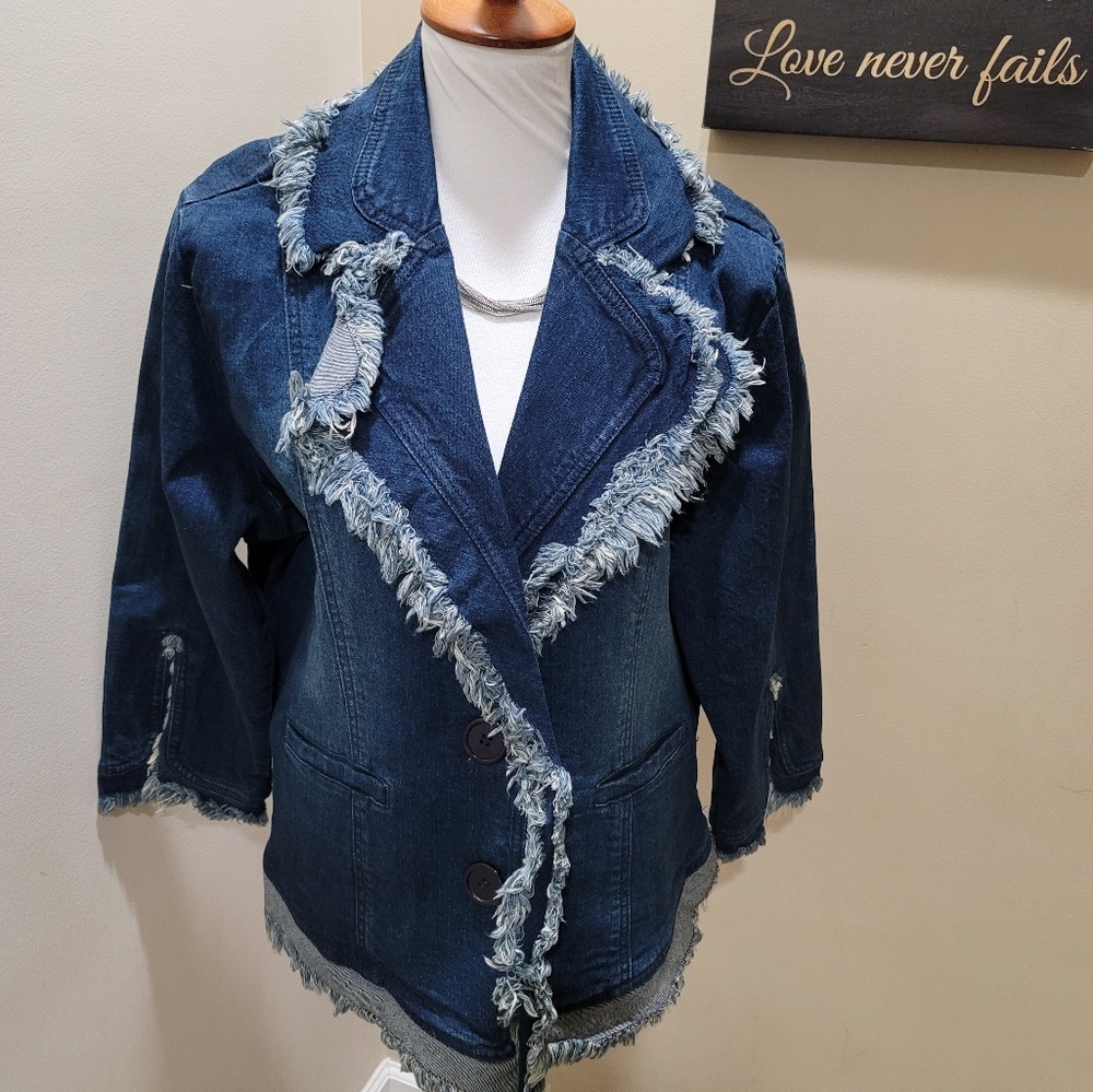 Ashley Stewart Jean Jacket